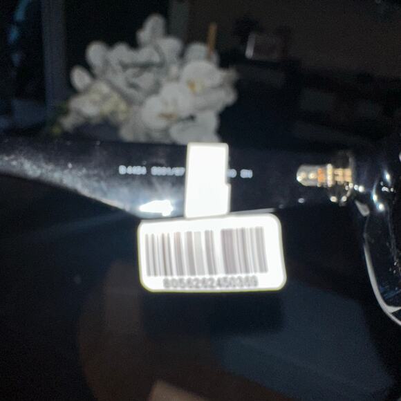 Burberry Inlaid Check Cat-eye Sunglasses Black New Gold Accents - Picture 10 of 12